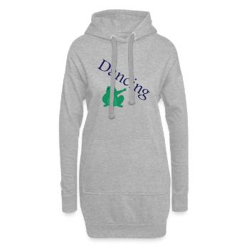 Dancing Dance Music - Hoodie Dress - heather grey - Front