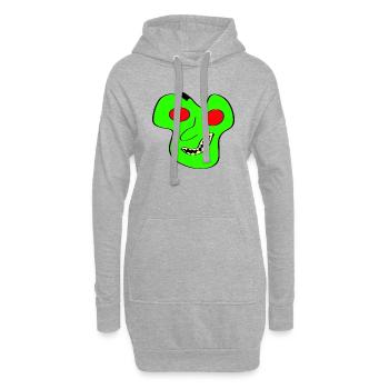 Little Alien - Hoodie-Kleid - Grau meliert - Vorne