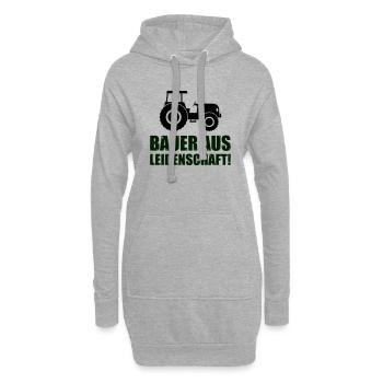 bauer aus leidenschaft - Hoodie-Kleid - Grau meliert - Vorne