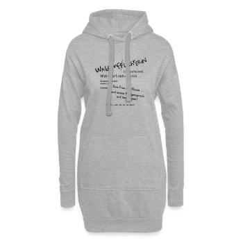 waldorflehrerin definition - Hoodie-Kleid - Grau meliert - Vorne