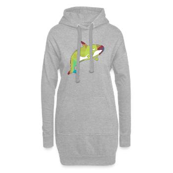 Orca - Hoodie-Kleid - Grau meliert - Vorne