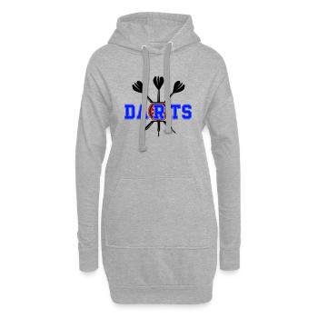 darts - Hoodie-Kleid - Grau meliert - Vorne