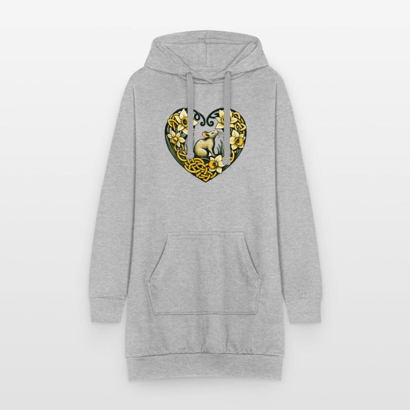 Nagetier-Liebe Hoodie-Kleid