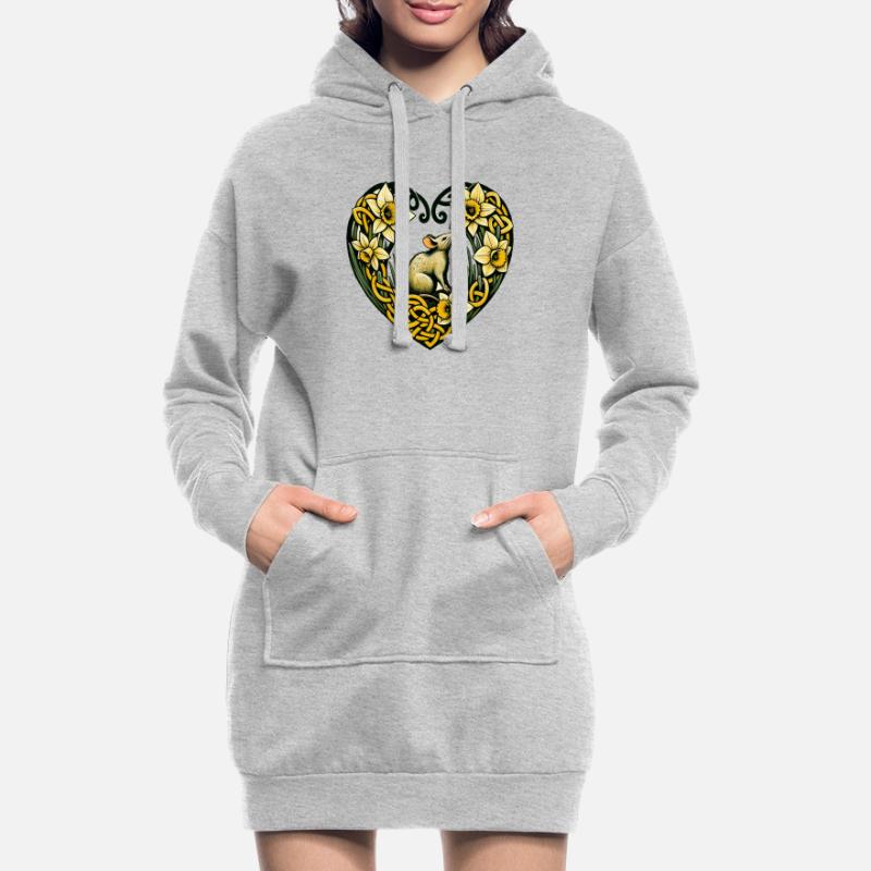 Nagetier-Liebe Hoodie-Kleid
