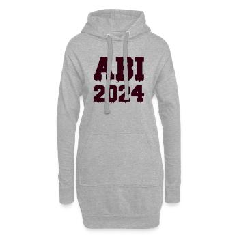 abi 2024 - Hoodie-Kleid - Grau meliert - Vorne