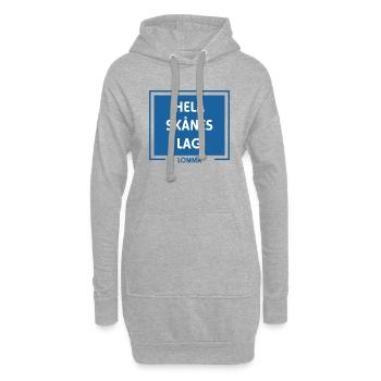 Toute l’équipe de Skåne, Lomma Malmö - Sweat-shirt à capuche long Femme - gris chiné - Devant