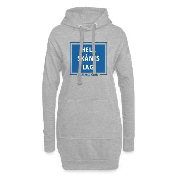 Toute l’équipe de Skåne Malmö City - Sweat-shirt à capuche long Femme - gris chiné - Devant