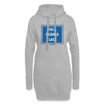 Toute l’équipe de Skåne Lund Malmö - Sweat-shirt à capuche long Femme - gris chiné - Devant