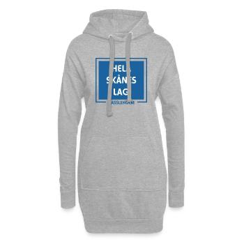 Toute l’équipe Skåne Hässleholm Malmö - Sweat-shirt à capuche long Femme - gris chiné - Devant