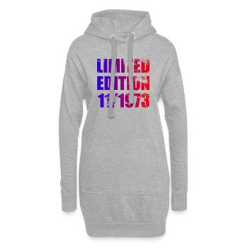 51e anniversaire Edition limitée 11/1973 - Sweat-shirt à capuche long Femme - gris chiné - Devant