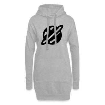 Planet - Hoodie-Kleid - Grau meliert - Vorne