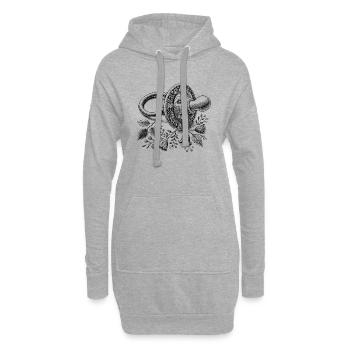Schnuller - Hoodie-Kleid - Grau meliert - Vorne
