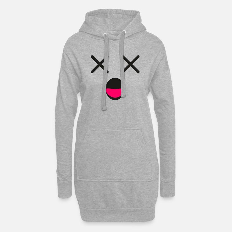 Visual expression - Hoodie Dress - heather grey
