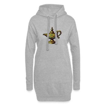 Wunderlampe - Hoodie-Kleid - Grau meliert - Vorne