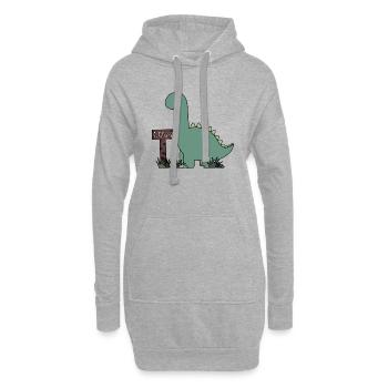 Dino Liam - Hoodie-Kleid - Grau meliert - Vorne