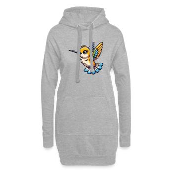 Kolibris Baby - Hoodie-Kleid - Grau meliert - Vorne