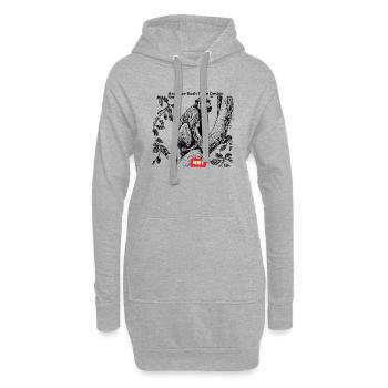 Singe LGBT - Sweat-shirt à capuche long Femme - gris chiné - Devant
