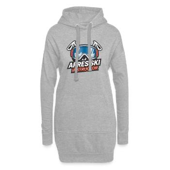 Apres Ski Instructor lustiges Design für die Party - Hoodie-Kleid - Grau meliert - Vorne