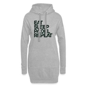 Eat sleep padel repeat 1 - Hoodie-Kleid - Grau meliert - Vorne