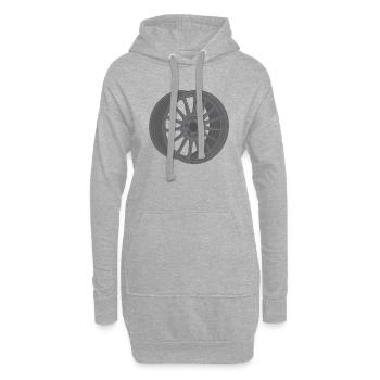 Felge - Hoodie-Kleid - Grau meliert - Vorne