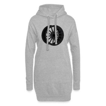 Felge - Hoodie-Kleid - Grau meliert - Vorne