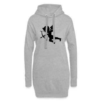 Cupid 1 - Hoodie-Kleid - Grau meliert - Vorne
