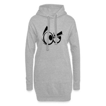 auge 8 - Hoodie-Kleid - Grau meliert - Vorne