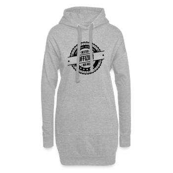 Bester Offizier - Hoodie-Kleid - Grau meliert - Vorne