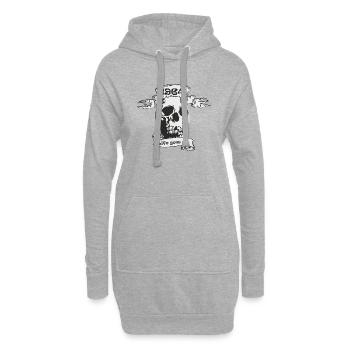1964 - Hoodie-Kleid - Grau meliert - Vorne