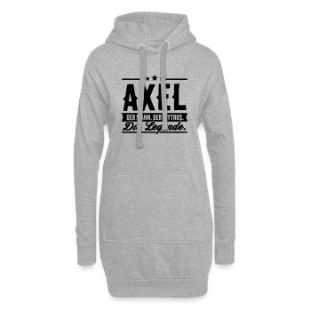 Man Myth Legend Axel - Sweat-shirt à capuche long Femme - gris chiné - Devant