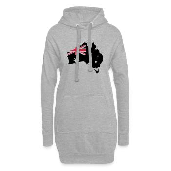 Australia - Hoodie-Kleid - Grau meliert - Vorne