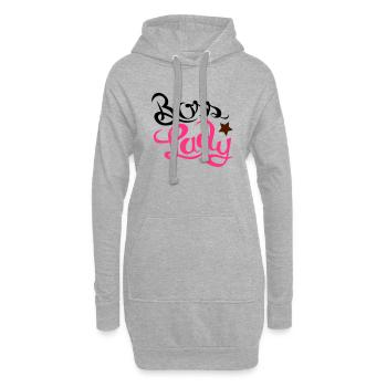 boss lady - Hoodie-Kleid - Grau meliert - Vorne