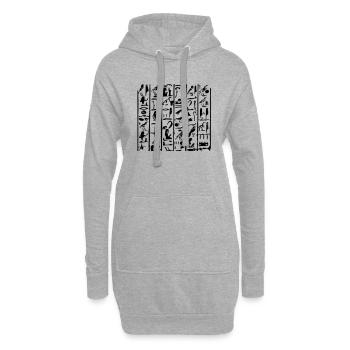 egypt_kite_vec_1 de - Hoodie-Kleid - Grau meliert - Vorne