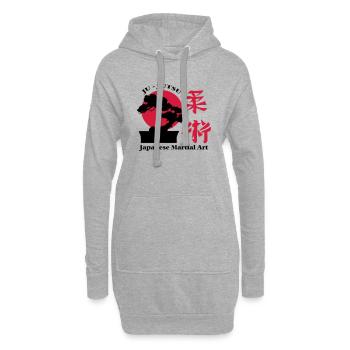 Ju Jutsu Bonsai Budo T Shirt - Hoodie-Kleid - Grau meliert - Vorne