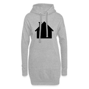 Haus - Hoodie-Kleid - Grau meliert - Vorne