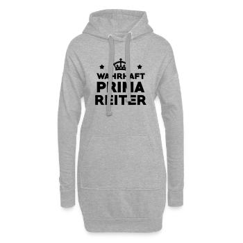 Reiten Reiter Reiterin Pferd Pferde Pony Western - Hoodie-Kleid - Grau meliert - Vorne