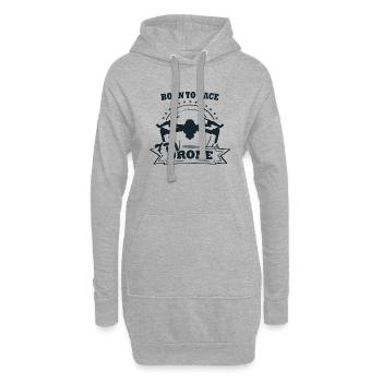 Born To Race FPV Drone Race Copter Fliegen Drohnen - Hoodie-Kleid - Grau meliert - Vorne