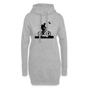 Vélo Vélo Vélo Cycling - Sweat-shirt à capuche long Femme - gris chiné - Devant