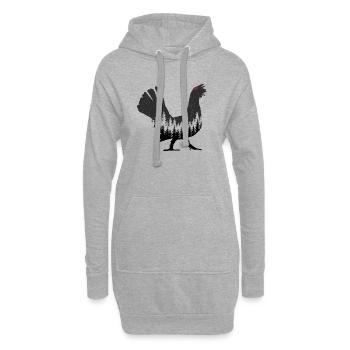 Auerhahn - Hoodie-Kleid - Grau meliert - Vorne