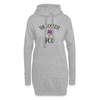 THE COOLEST POP - Hoodie Dress - heather grey - Front