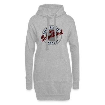 Schulkind 2022 - Hoodie-Kleid - Grau meliert - Vorne