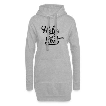 Heilige Scheiße - Hoodie-Kleid - Grau meliert - Vorne