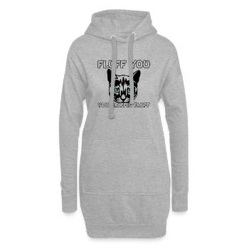 Fluff du Du Fluffin Fluff - Hoodie-Kleid - Grau meliert - Vorne