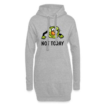 Heute nicht - Hoodie-Kleid - Grau meliert - Vorne