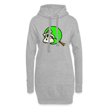 the mad snowman - Hoodie-Kleid - Grau meliert - Vorne