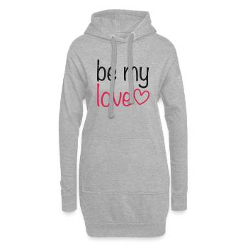 be my love - Hoodie-Kleid - Grau meliert - Vorne