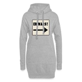 Erwars - Hoodie-Kleid - Grau meliert - Vorne