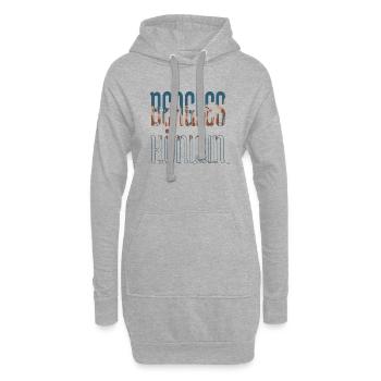 windhund spruch boxer bday spaß hund - Hoodie-Kleid - Grau meliert - Vorne