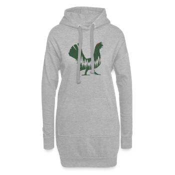 Auerhahn - Hoodie-Kleid - Grau meliert - Vorne