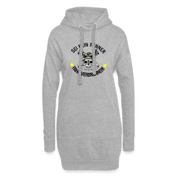 Sei kein Penner, fahr Verbrenner! - Hoodie-Kleid - Grau meliert - Vorne